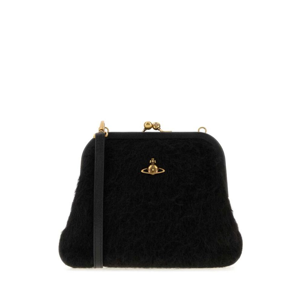 Vivienne Westwood Women Black Fabric Vivienne Clutch